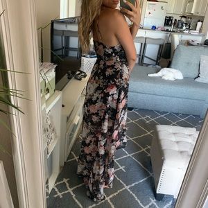 Dresses - Floral High Low Dress Dresses - Floral High Low Dress